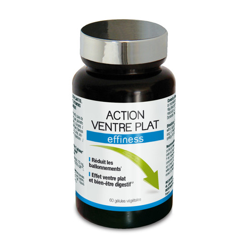 NUTRIEXPERT - Action Ventre Plat  "Contre Les Petits Ventres Ronds" - 60 Gélules Végétales - Nutriexpert