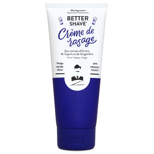  Crème à raser Better-Shave pour Peaux Sensibles (arnica, cyprès, gingembre)