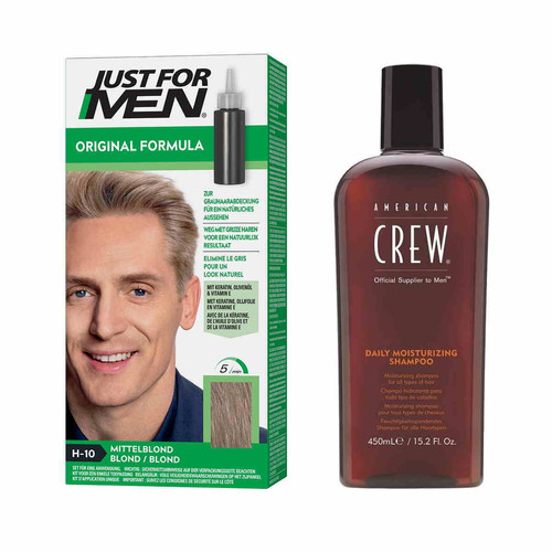 Just For Men - Coloration Cheveux & Shampoing Blond - Pack - Coloration cheveux barbe just for men blond