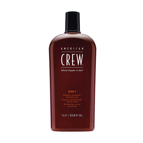 American Crew - 3-En-1 Classique : Shampoing, Après-Shampoing, Gel Douche - Soins cheveux homme