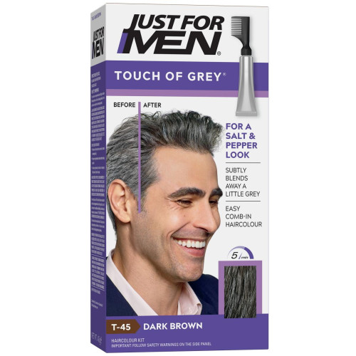 Just For Men - Coloration Cheveux Homme - Gris Châtain Foncé - Bestsellers Soins, Rasage & Parfums homme