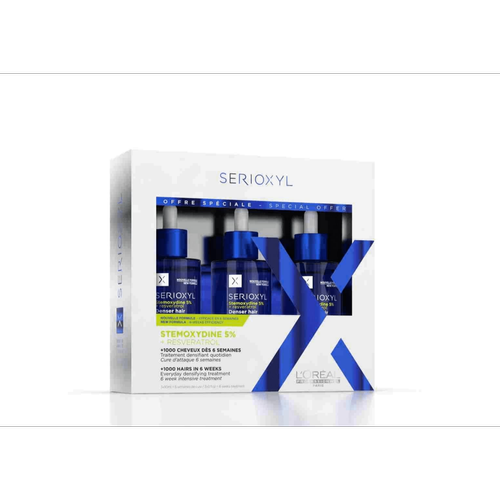L'Oréal Professionnel - Serioxyl Denser Box 3x90ml - Anti-chute cheveux pour homme