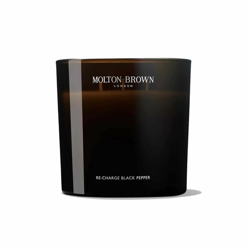 Molton Brown - Bougie 3 Mèches - Re-Charge Black Pepper - Cadeaux Saint Valentin pour homme