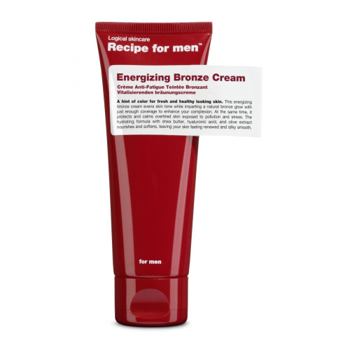 Recipe For Men - Crème Anti-Fatigue Teintée Bronzante - Creme visage homme peau sensible