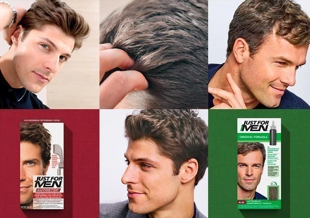 PACK 3 AUTOSTOP Noir - Coloration Cheveux Homme-Just For Men