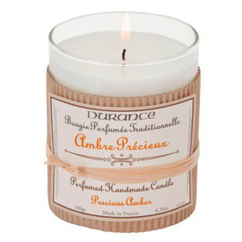 Durance - Bougie Traditionnelle DURANCE Parfum Ambre Précieux SWANN - Cadeaux Noël pour homme