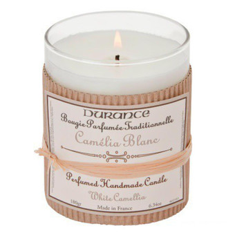 Durance - Bougie Traditionnelle DURANCE Parfum Camélia Blanc SWANN - Parfums d'Ambiance