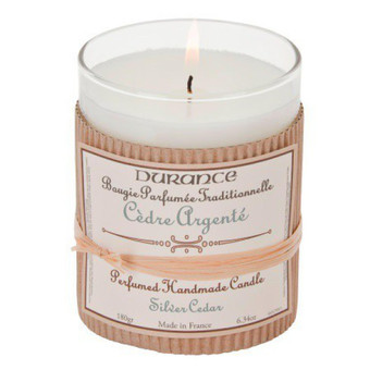 Durance - Bougie Traditionnelle DURANCE Parfum Cèdre Argenté SWANN - Parfums interieur diffuseurs bougies
