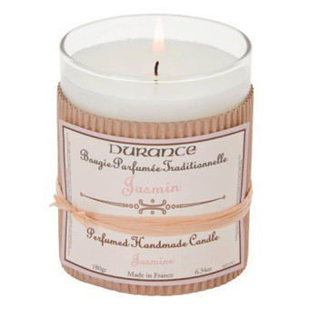Durance - Bougie Traditionnelle DURANCE Parfum Jasmin SWANN - Cadeaux Noël pour homme