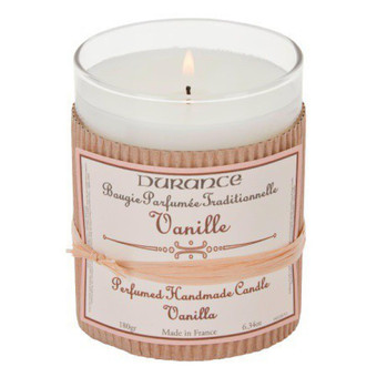 Durance - Bougie Traditionnelle DURANCE Parfum Vanille SWANN - Cadeaux Noël pour homme