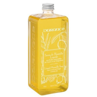 Durance - Savon de Marseille liquide Citron-Gingembre 750 ml - Gel douche & savon nettoyant