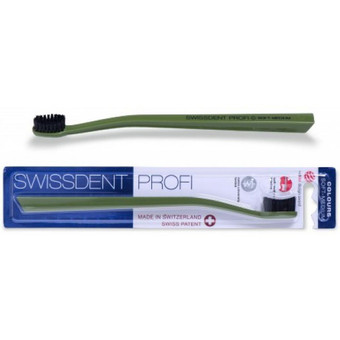 Swissdent - Brosse à Dent Verte Souple - Dents blanches & haleine fraîche