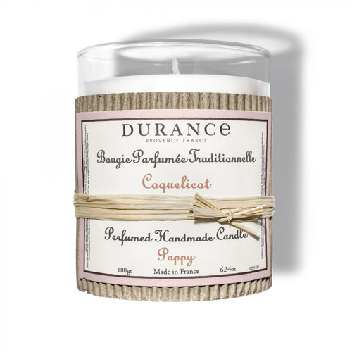 Durance - Bougie parfumée traditionnelle Durance Coquelicot - Parfum homme