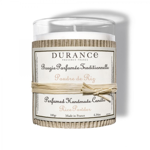 Durance - Bougie parfumée traditionnelle Durance Poudre de Riz - Parfums interieur diffuseurs bougies