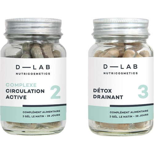 D-LAB Nutricosmetics - Drainant minceur 1 mois - D-Lab 