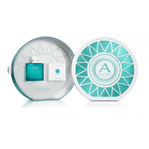 Azzaro - Coffret Eau de Toilette + Lentilles- Azzaro Chrome Aqua - Cadeaux Parfum homme