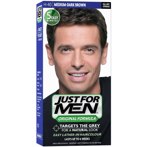 Just For Men - Coloration Cheveux Homme - Châtain Moyen Foncé - Coloration cheveux & barbe
