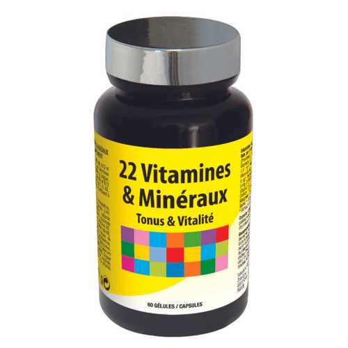 NUTRIEXPERT - 22 Vitamines & Mineraux "Pour Toute La Famille" - 60 gélules végétales - Produit sommeil vitalite energie