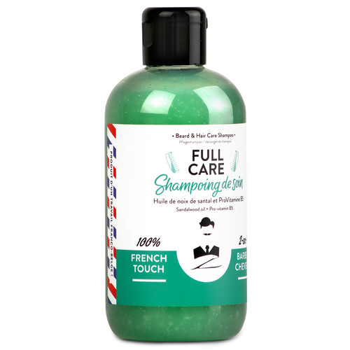  Shampoing naturel 2-en-1 barbe et cheveux Full Care (santal et pro-vitamine B5)
