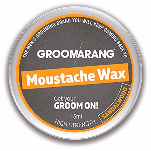 Groomarang - Cire A Moustache Wax Sandalwood 100% Naturel - Produits pour entretenir sa barbe