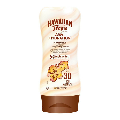 Hawaiian Tropic - Lotion Solaire Visage Hydratante 12h - SPF 30  - Protection Solaire