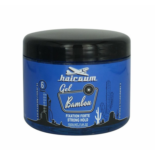 Hairgum - Gel Fixant Au Bambou 500g - Fixation Forte, Coiffure Sculptée - Cire, crème & gel coiffant