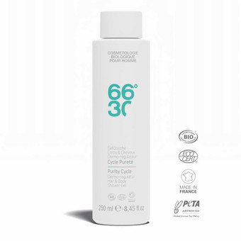 66°30 - Gel Douche Corps & Cheveux Dermo-régulateur - Shampoing homme