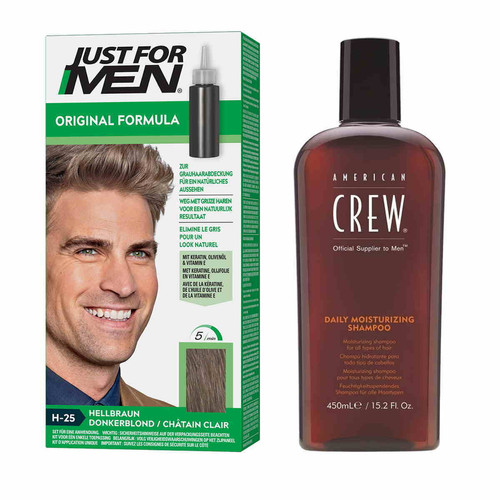 Just For Men - Coloration Cheveux & Shampoing Châtain Clair - Pack - Teinture cheveux