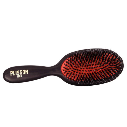 Plisson - Brosse A Cheveux En Poils De Sanglier Et Nylon Noire - Idées cadeaux pour elle