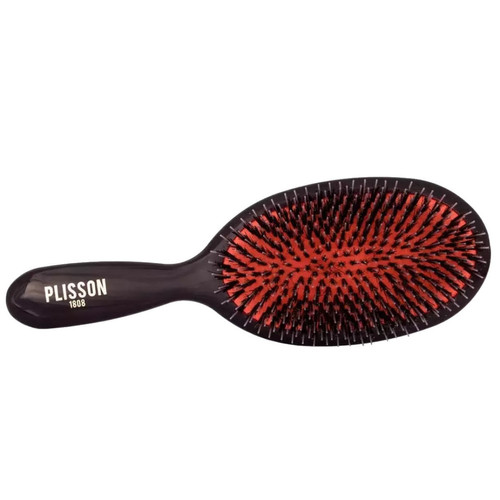 Plisson - Brosse À Cheveux En Poils De Sanglier Et Nylon Grand Modèle Noire - Idées cadeaux pour elle