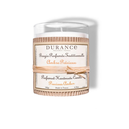Durance - Bougie Traditionnelle Durance Parfum Ambre Précieux Swann - Cadeaux Noël pour homme