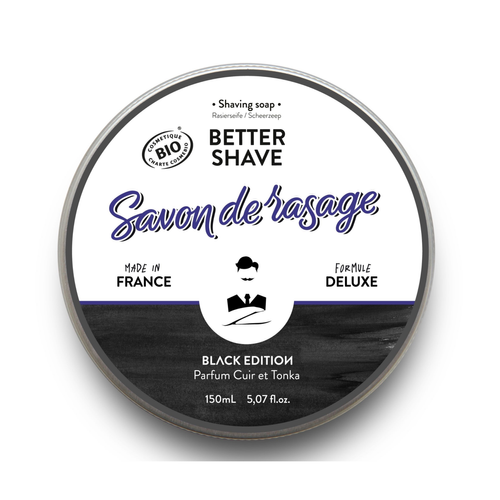 Monsieur Barbier -  Savon de rasage Traditionnel Better Shave Black Edition - Savon de rasage homme