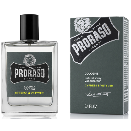 Proraso - Eau de Cologne Cyprès Vétiver - Coffret cadeau parfum homme