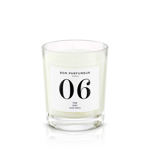 Bon Parfumeur - Bougie Parfumée Rose Yuzu Musc Blanc - Cadeaux Noël pour homme