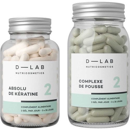 D-LAB Nutricosmetics - Duo Nutrition-Capillaire 3 Mois - Produit minceur & sport