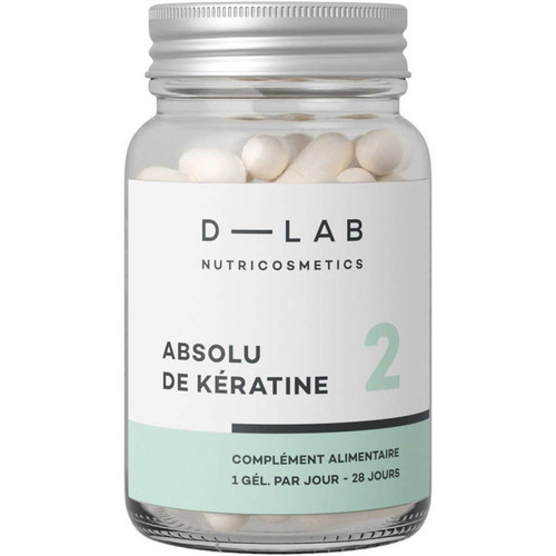 D-LAB Nutricosmetics - Absolu De Kératine - Anti-Chute & Réparation 1 Mois - Produit minceur & sport
