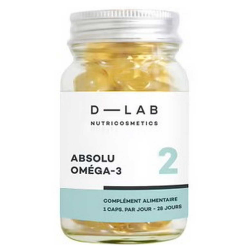 D-LAB Nutricosmetics - Absol Oméga 3 - Souplesse & Élasticité - Complement alimentaire beaute
