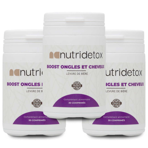 Nutridetox - Boost Ongles & Cheveux - X3 - Complement alimentaire beaute