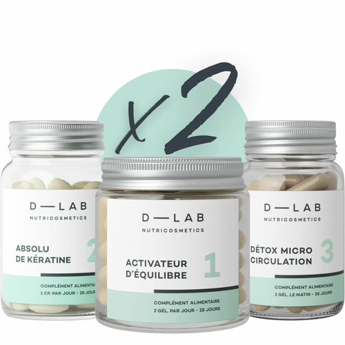 D-LAB Nutricosmetics - Programme Masse-Capillaire - 2 mois - Cadeaux made in france