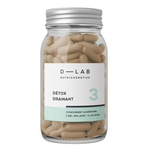 D-LAB Nutricosmetics - Détox Drainant cure 3 mois - Produit bien etre sante