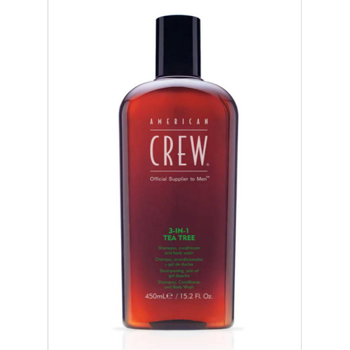 American Crew - Shampoing et Gel Douche Crew 3in1 Tea Tree - Soin cheveux American Crew
