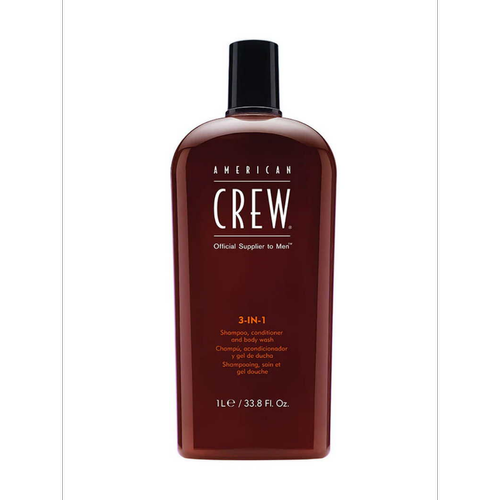 American Crew - 3-En-1 Classique : Shampoing, Après-Shampoing, Gel Douche - Nouveautes soin cheveux homme