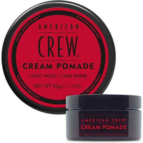 American Crew - CREAM POMADE Crème de coiffage cheveux homme tenue souple & effet mat 85g - Idées Cadeaux homme