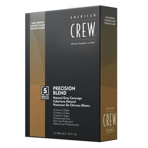 American Crew - Precision Blend- Coloration Cheveux- 3x40ml-Medium Ash 5-6 - Idées Cadeaux homme