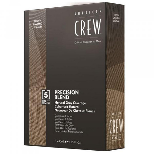 American Crew - Precision Blend- Coloration Cheveux -3x40ml-Medium Natural 4-5 - Soin cheveux American Crew