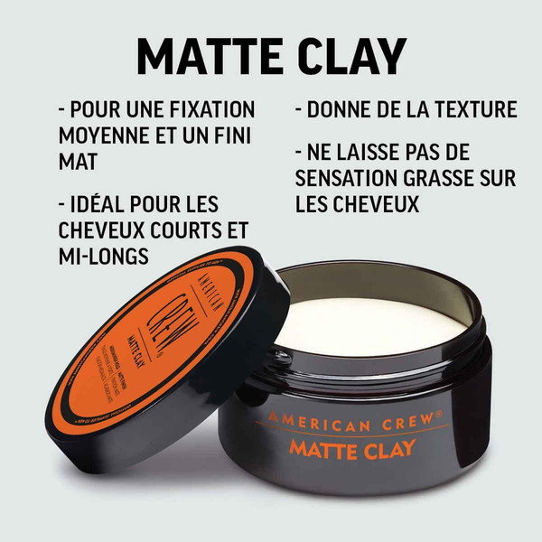  Cire Cheveux Fixation Moyenne À Forte & Fini Mat Et Soyeux Matte Clay™ 