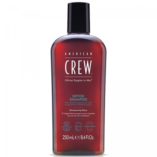American Crew - DETOX Shampoing - Shampoing Quotidien Purifiant 250 ml - Shampoing homme
