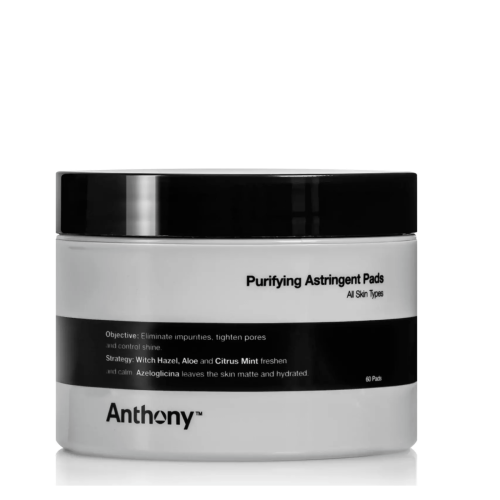 Anthony - 60 Disques Purifiants - Nettoyant visage homme