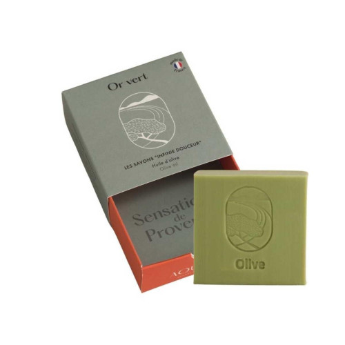 Aqui Daia - Savon Solide à l'Huile d'Olive Or Vert - Gel douche & savon nettoyant