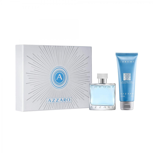 Azzaro - Coffret Eau de Toilette + Shampooing - Azzaro Chrome - Cadeaux Parfum homme